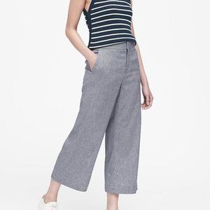 Banana Republic High Rise Wide Leg Crop Trousers